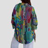 Khalani | elegante Bluse im geometrischen Design