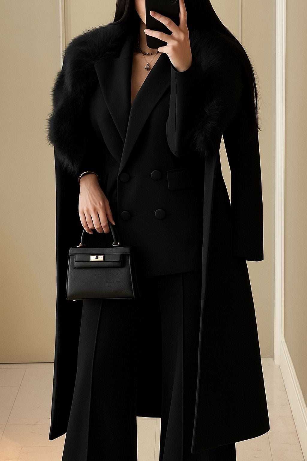 Shera | Luxuriöses Mantel-und-Anzug-Ensemble