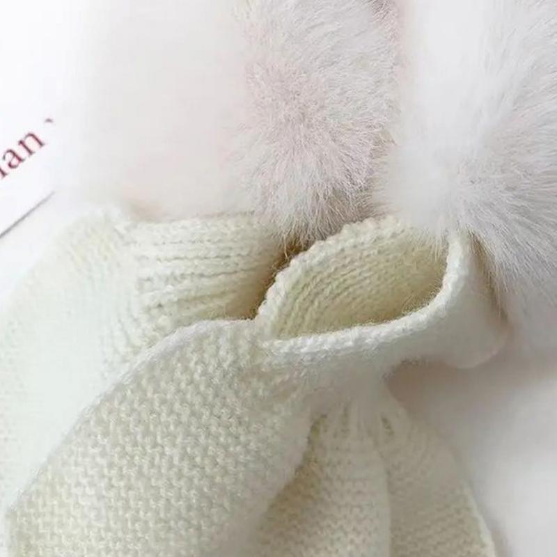 Fialy | Warmer Uni-Schal mit Kuschelbündel-Design