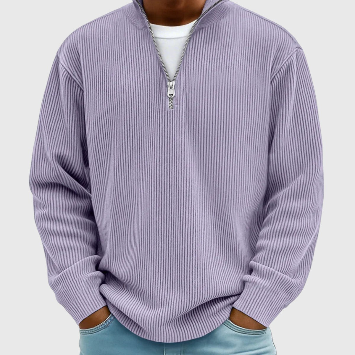Lukas | Moderner, eleganter Halbzip-Pullover