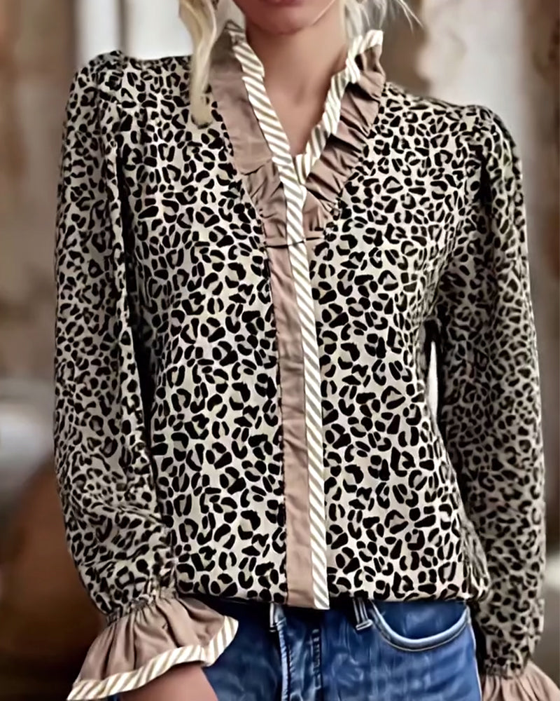 Jonah | Leopardenmuster Bluse