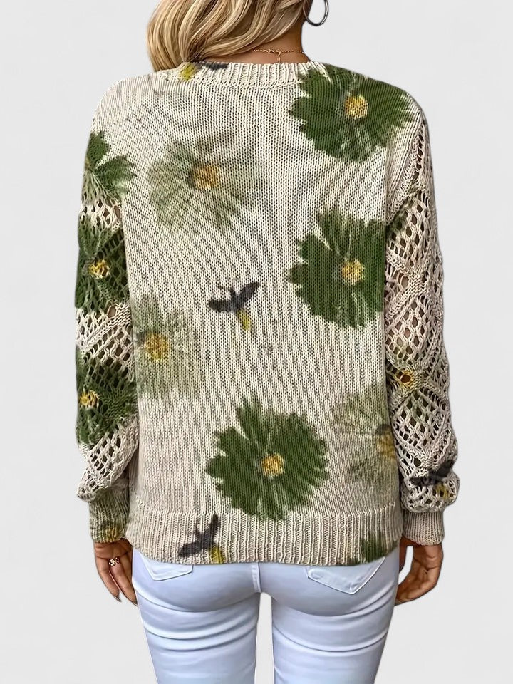 Ariella™ | Modischer Pullover mit eleganten Blütendetails
