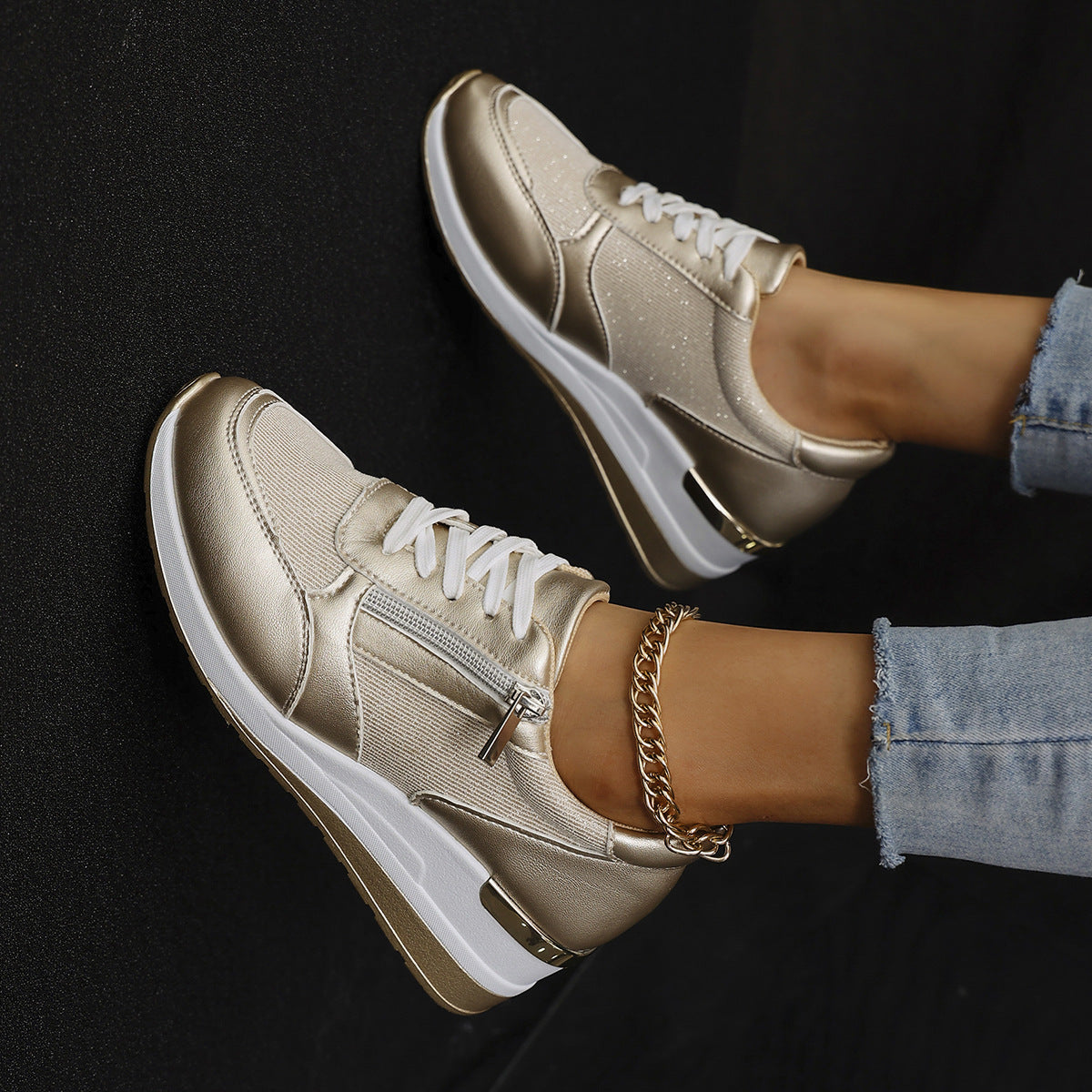 Firah | Orthopädische Schuhe mit seitlichem Reißverschluss