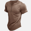 Dave™ | Premium Henley-Shirt mit Kurzarm - Braun / S