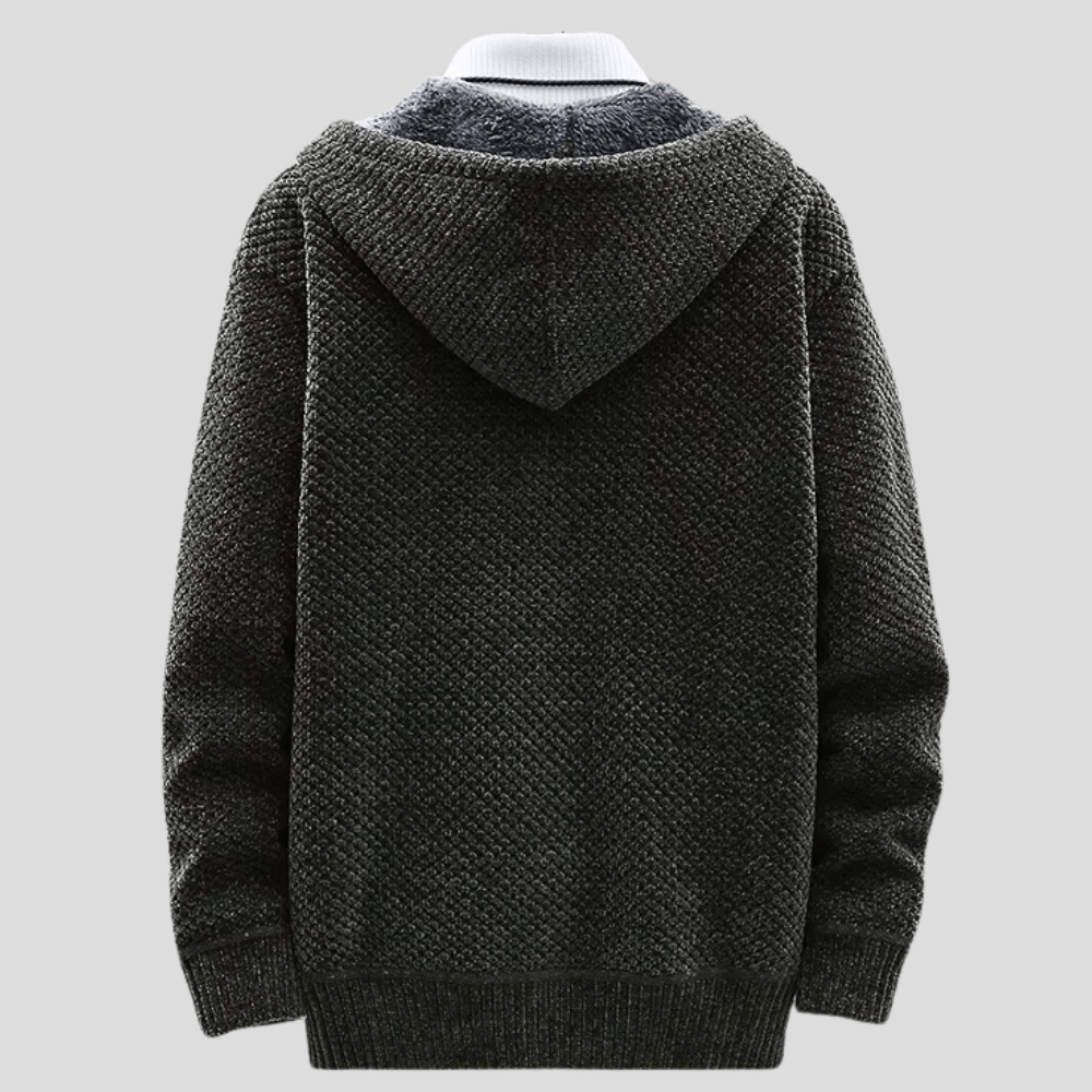 Vincent | Modischer Strick-Hoodie für Herren