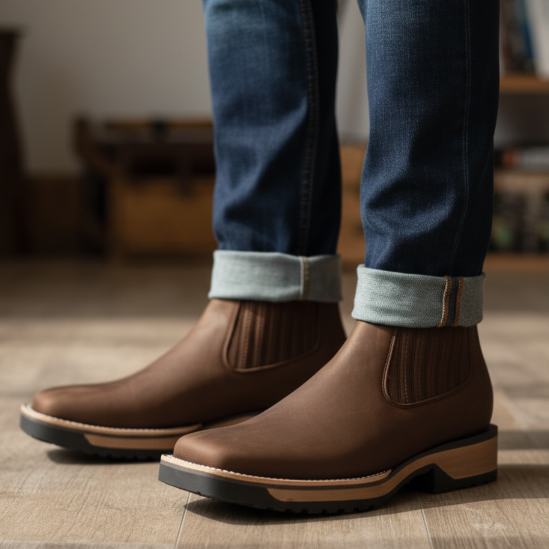 Klaus | Leder-Cowboystiefel