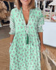 Liana | Bedrucktes Kleid mit V-Ausschnitt
