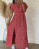 Everly | elegantes Maxikleid, schmeichelnder V-Ausschnitt.