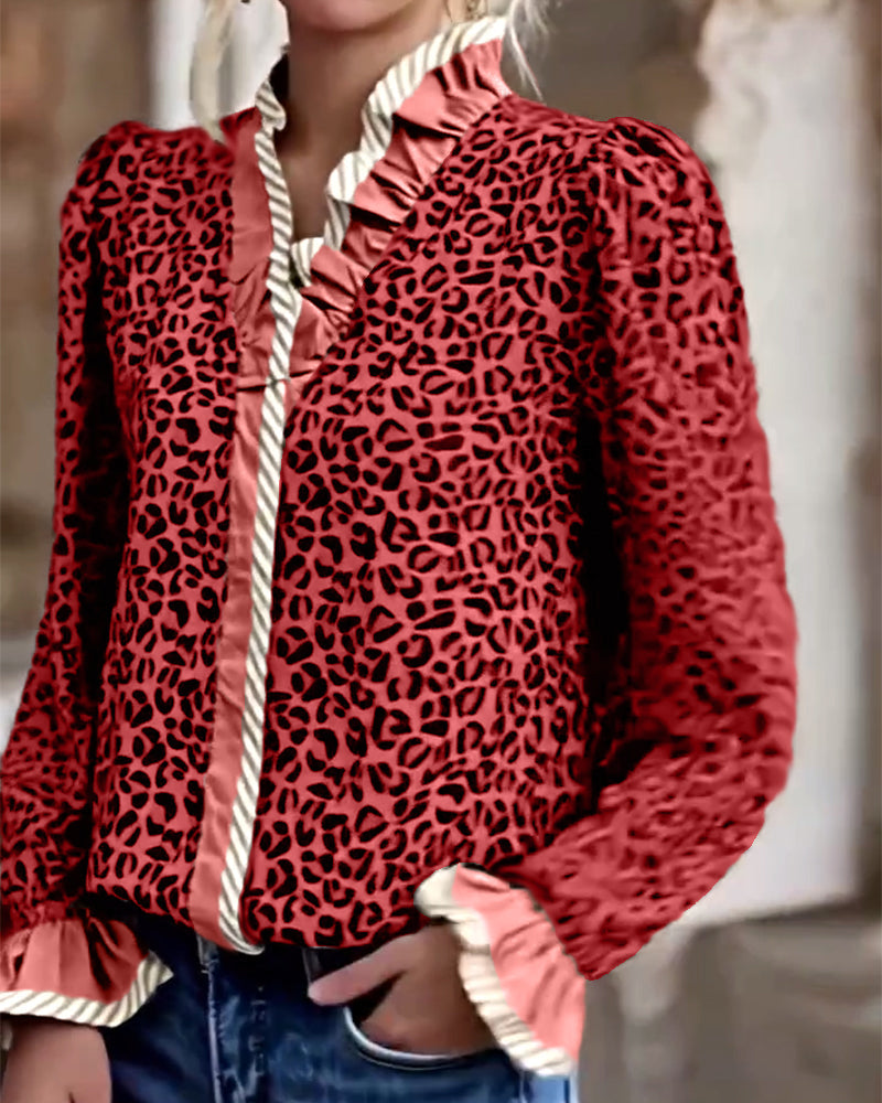 Jonah | Leopardenmuster Bluse