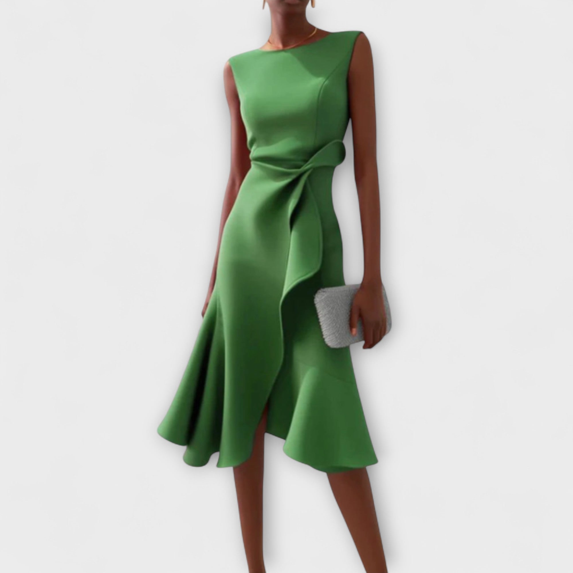 Aria | Asymmetrisches Midikleid mit Falten