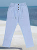 Renzo | Elastische Leinenhose im Casual-Stil