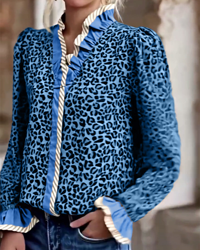 Jonah | Leopardenmuster Bluse