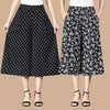 Jayne | Geblümte Culottes mit elastischer Taille