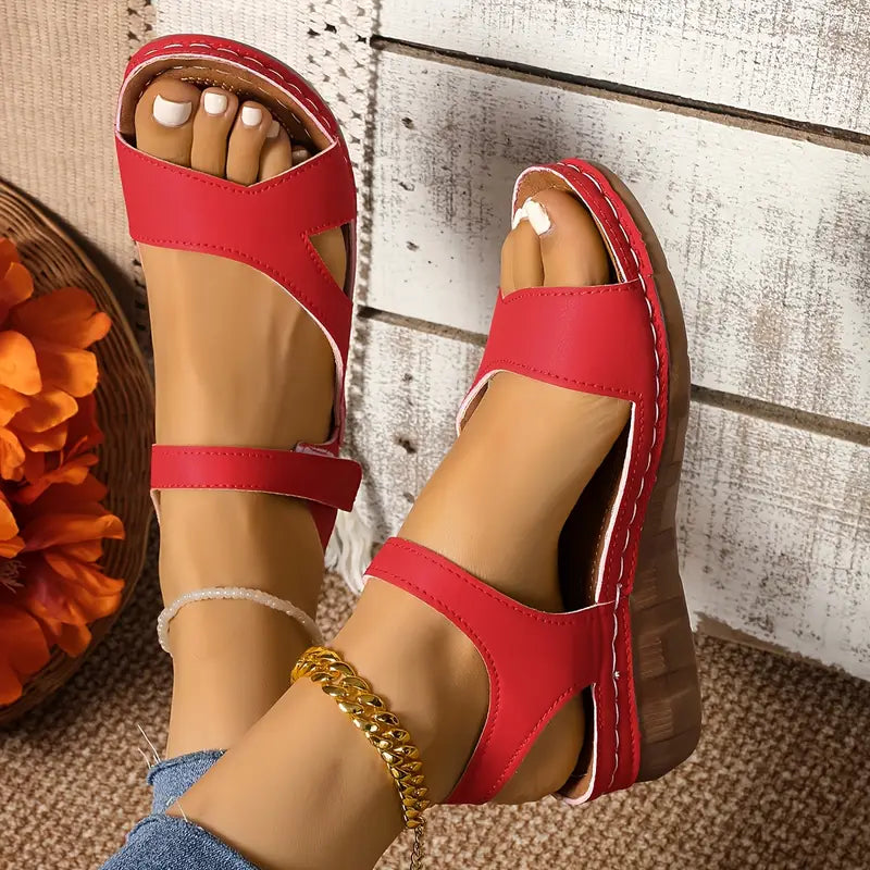 Jheana | Minimalistische Sandalen aus Kunstleder