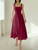 Vera | elegantes Kleid - XXS / Weinrot