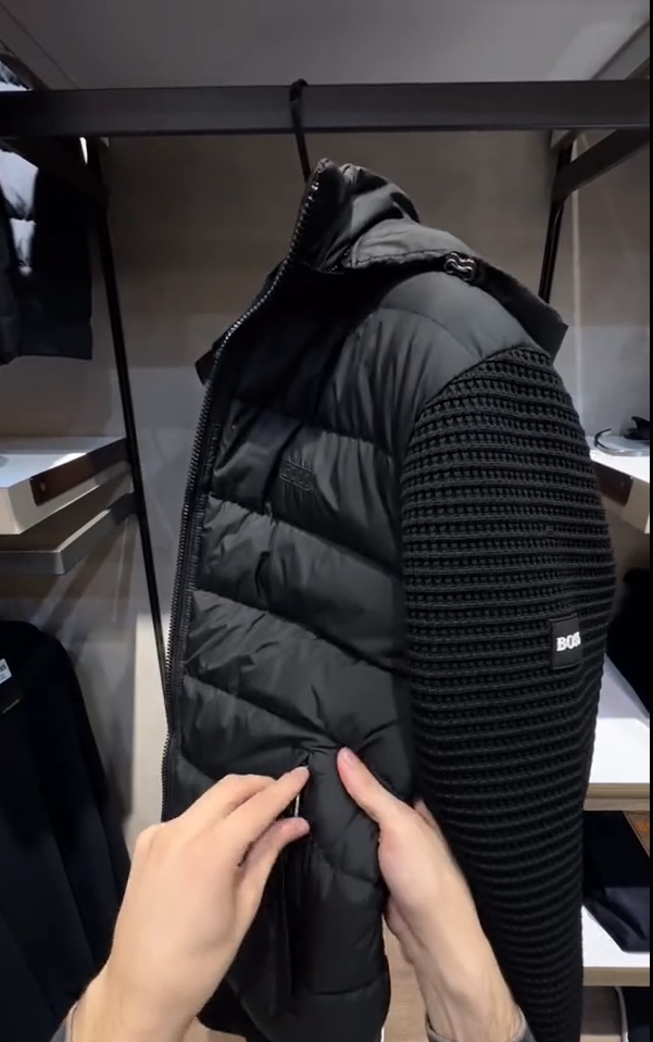 Phea | Klassische Patchwork-Daunenjacke