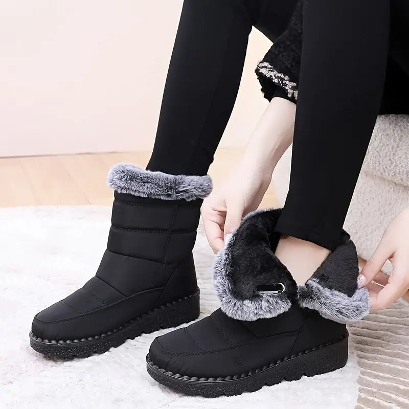 Willa | Winterstiefel aus Leder für Damen, warm & robust