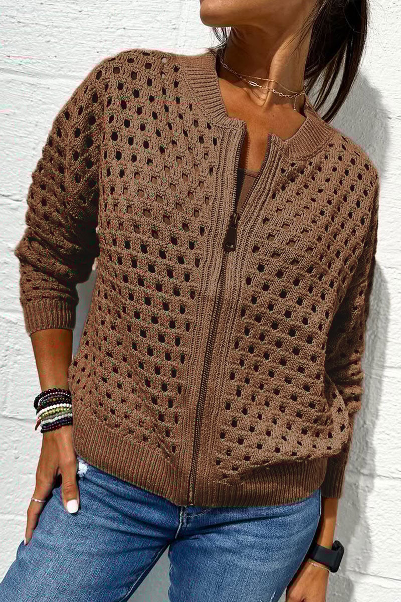 Lux | Schlichte Damenjacke mit Reißverschluss