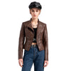 Clarisa | Gewaschene Lammfell-Lederjacke