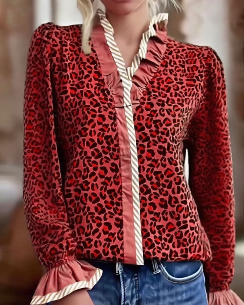 Jonah | Leopardenmuster Bluse