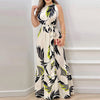 Clare | Tropisches Maxikleid mit Neckholder