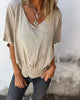 Bomiris | Tailliertes T-Shirt mit V-Ausschnitt