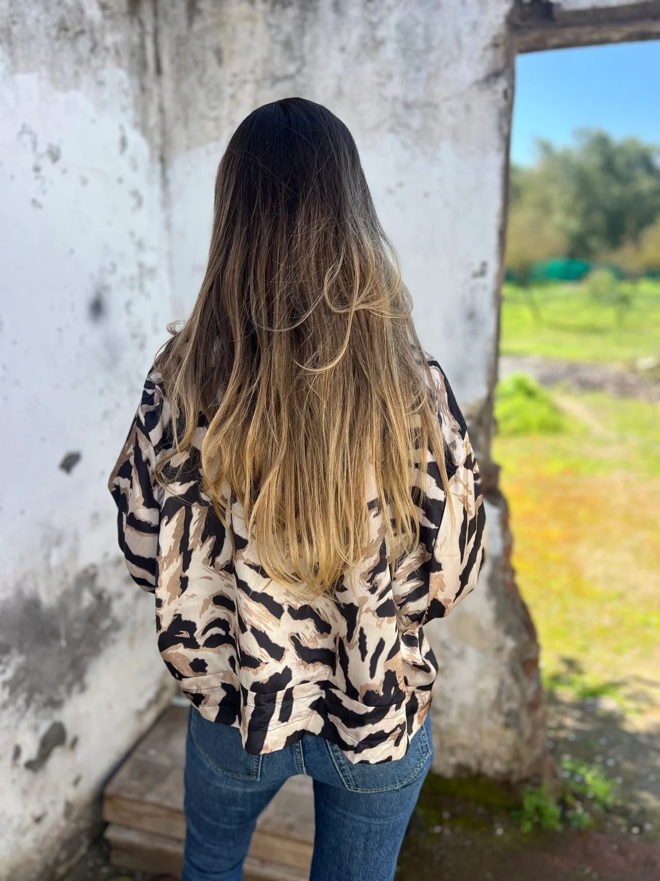 Zea | Damen-Bomberjacke mit Print