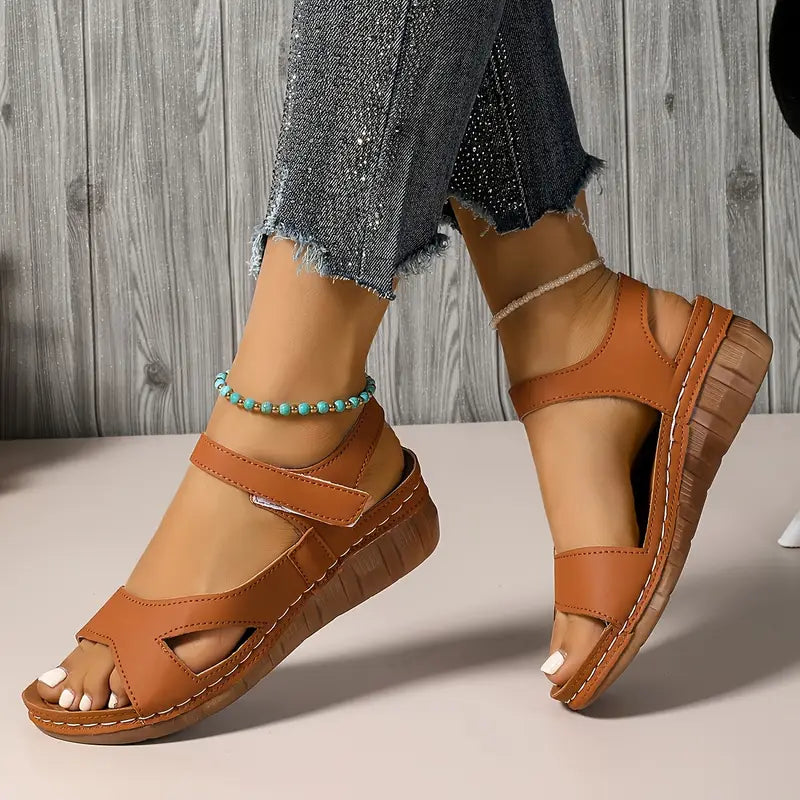 Jheana | Minimalistische Sandalen aus Kunstleder