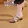 Verra | Glamouröse High-Heel Sandalen mit Schmucksteinen