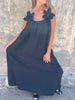 Jubilee | Feminines Kleid mit Blumendetail & U-Ausschnitt