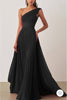 Jamie | Ein-Schulter-Falten-Ballkleid