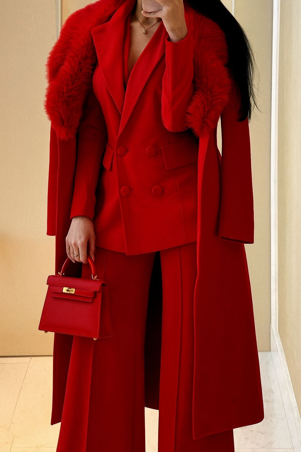 Shera | Luxuriöses Mantel-und-Anzug-Ensemble