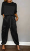Zara | Satin Oberteil und Hose Set
