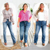 Theda | Gewaschene Stretch-Jeans