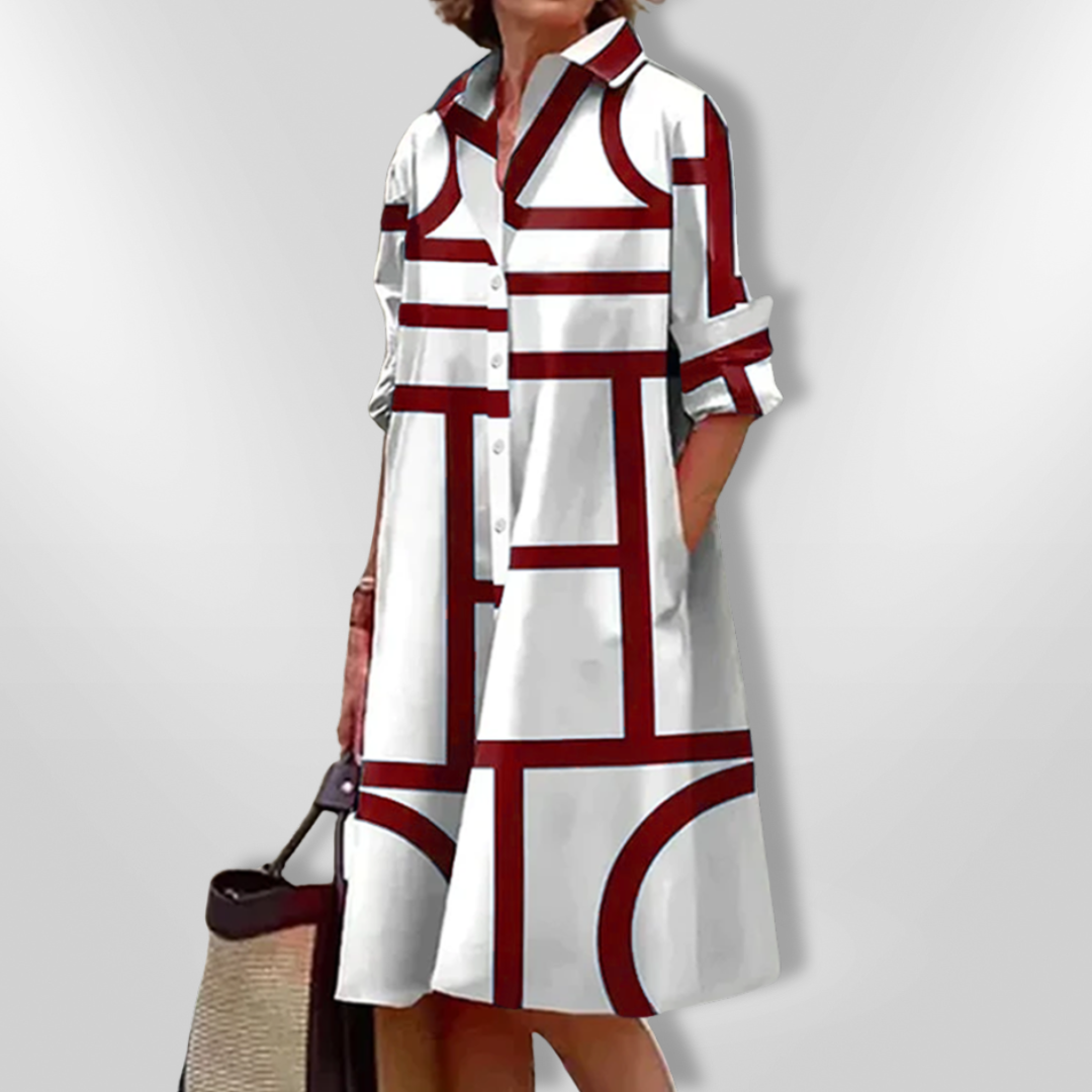 Deborah | stilvolles Kleid mit Knopfleiste