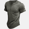 Dave™ | Premium Henley-Shirt mit Kurzarm - Grau / S