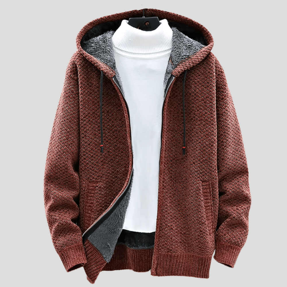 Vincent | Modischer Strick-Hoodie für Herren