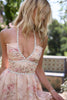 Mary | Kleid im Pfirsich-Tapisserie-Stil