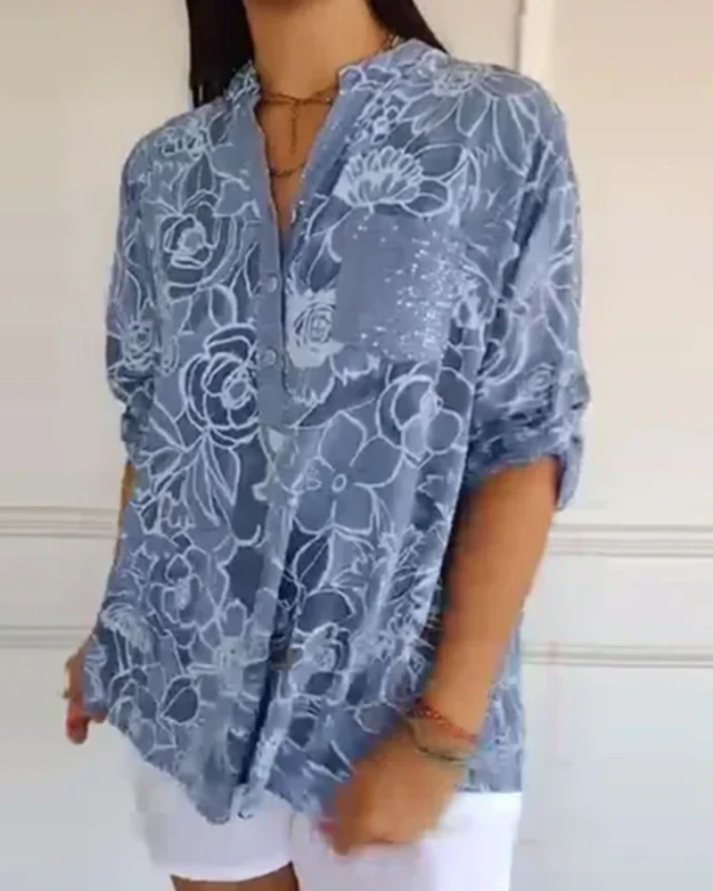Narrisa | Bequeme Bluse mit floralen Mustern