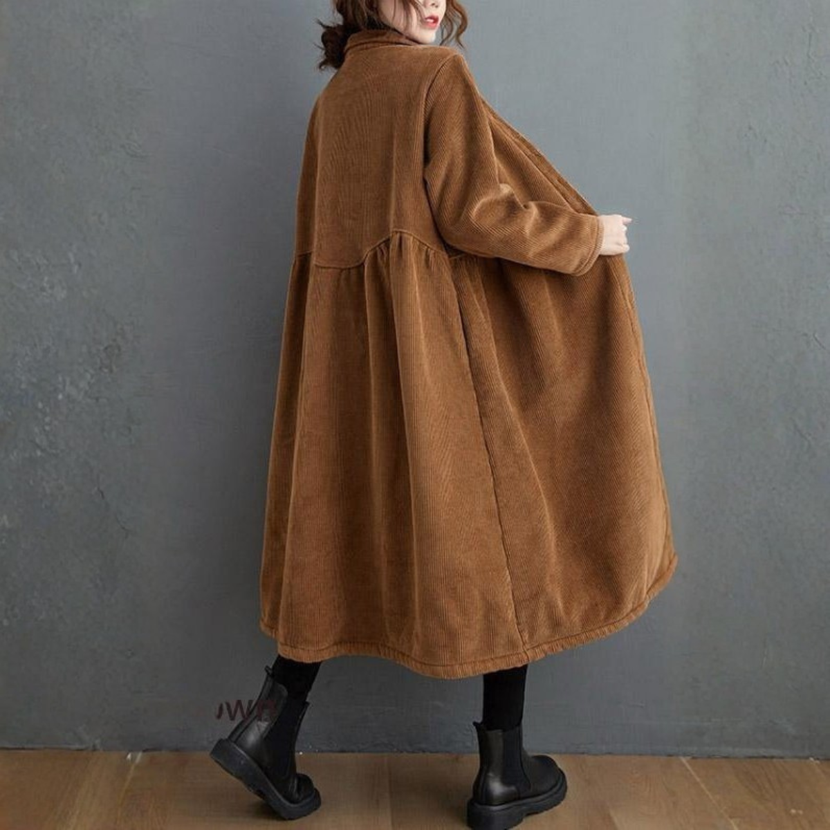 Heliviane | Hochwertiger Cordmantel im Französischen Stil