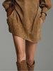Felina | Braunes Wildleder-Minikleid