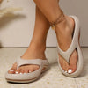 Gisel | Damen-Plateau-Flip-Flops mit weicher Sohle