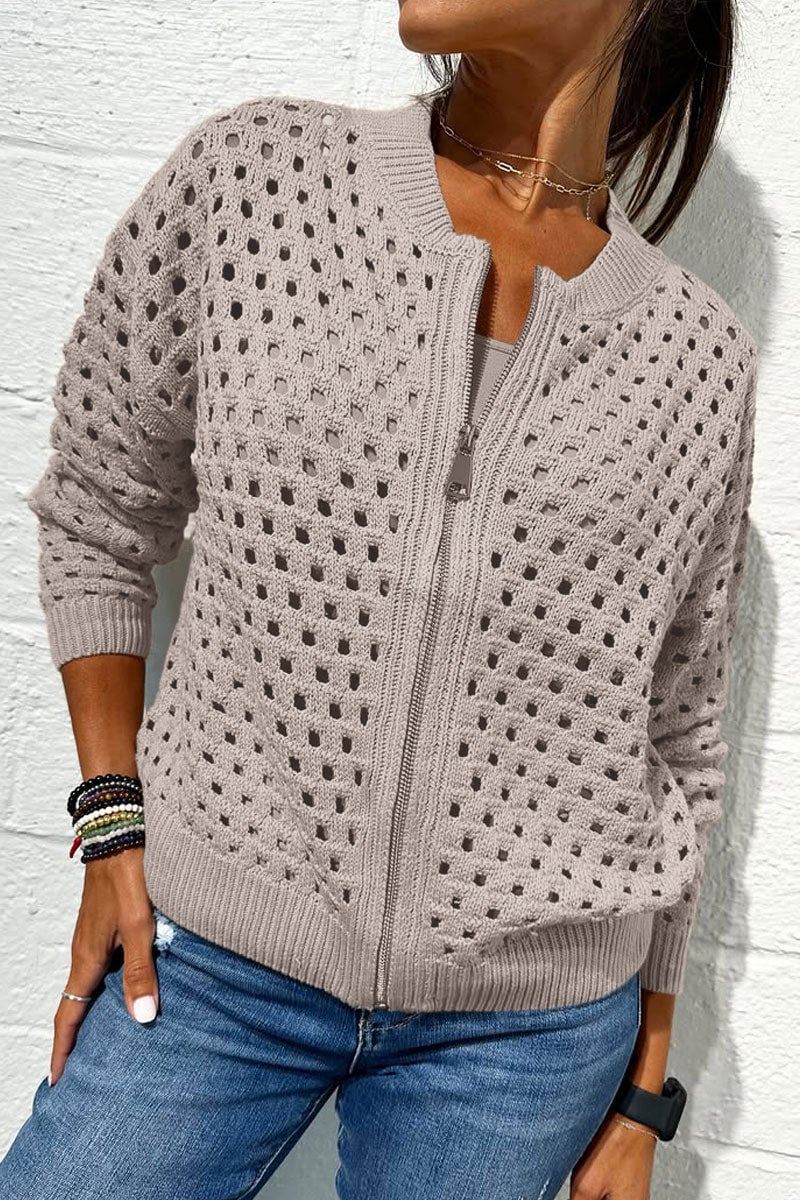 Lux | Schlichte Damenjacke mit Reißverschluss