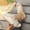Nycha | Flache Sandalen mit offener Spitze und Schnalle