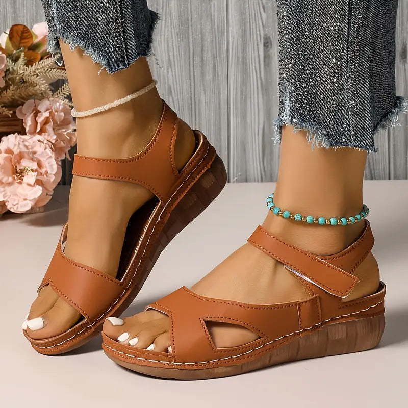 Jheana | Minimalistische Sandalen aus Kunstleder