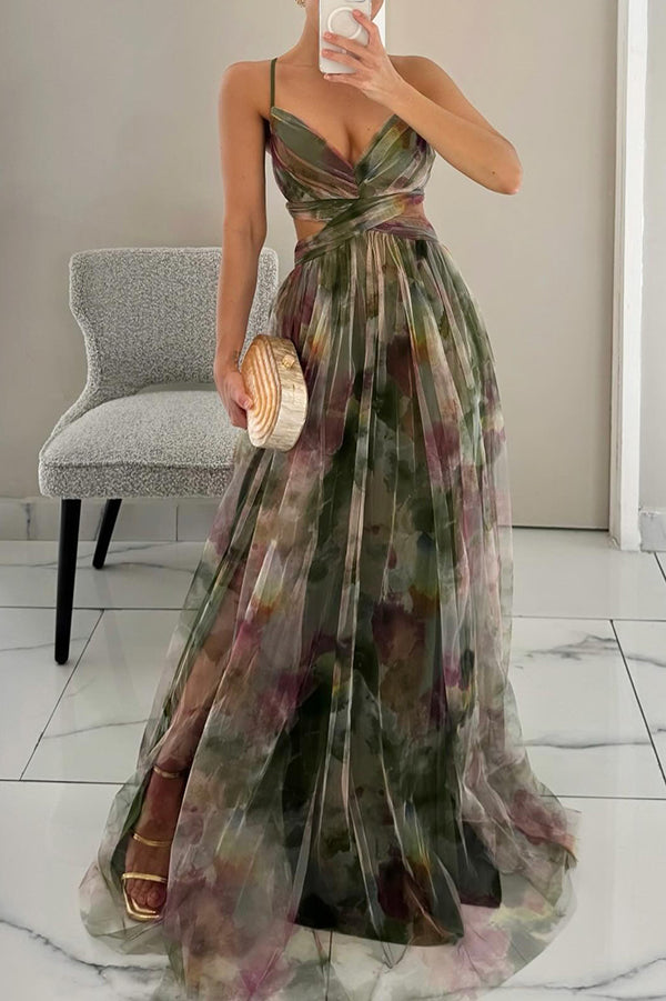 Flor | Luftiges geblümtes Maxikleid
