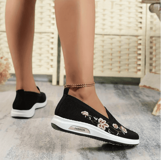 Dekorowane kwiaty buty ortopedyczne