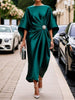 Barbara | stilvolles Satin-Kleid mit luxuriösem Glanz