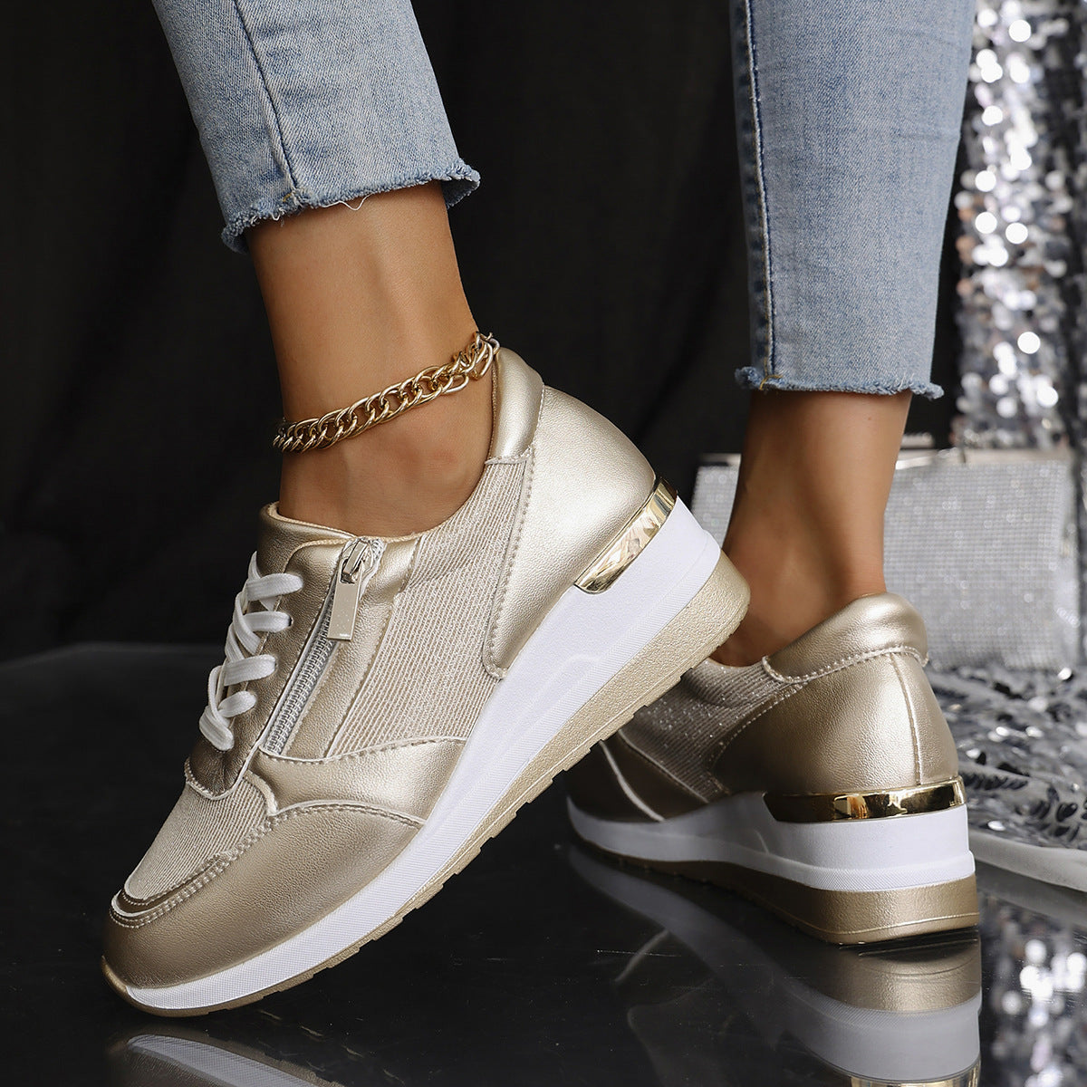 Firah | Orthopädische Schuhe mit seitlichem Reißverschluss