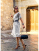 Kali | Elegantes Midikleid mit Rundhalsausschnitt